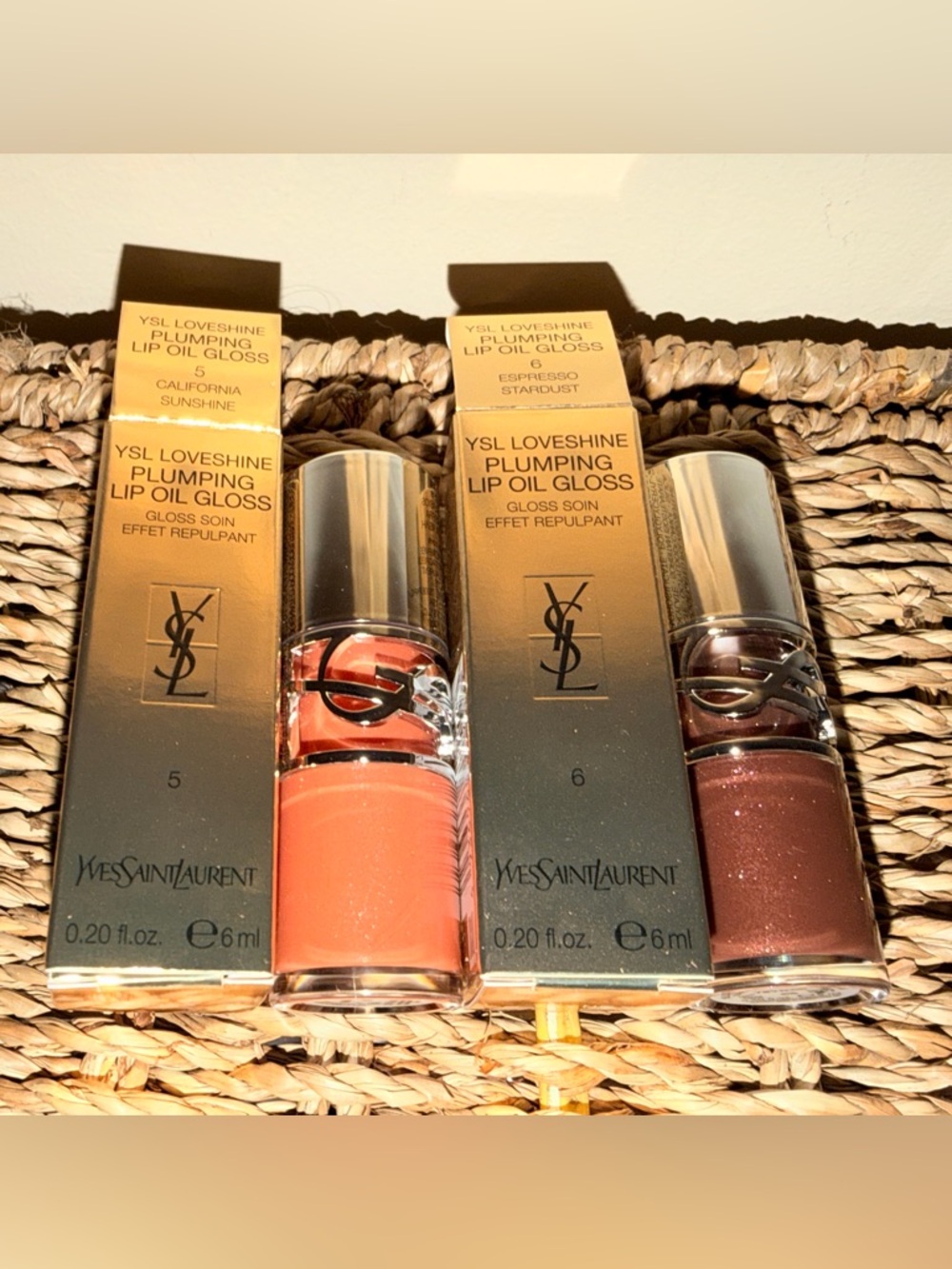 Yves Saint Laurent Plumping Lip Oil Gloss Duo - shades 5 & 6 - Picture 7 of 7